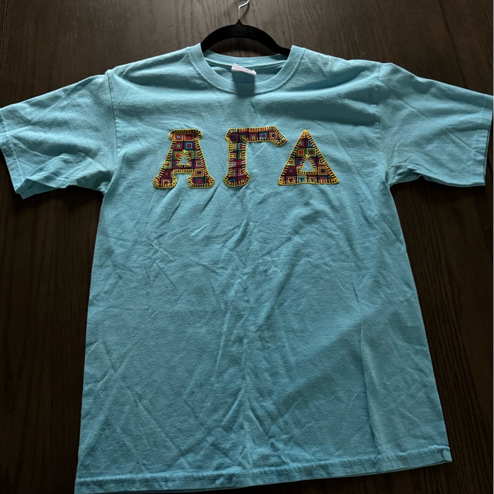 Embroidered Alpha Gamma Delta T-Shirt | AGD | ΑΓΔ